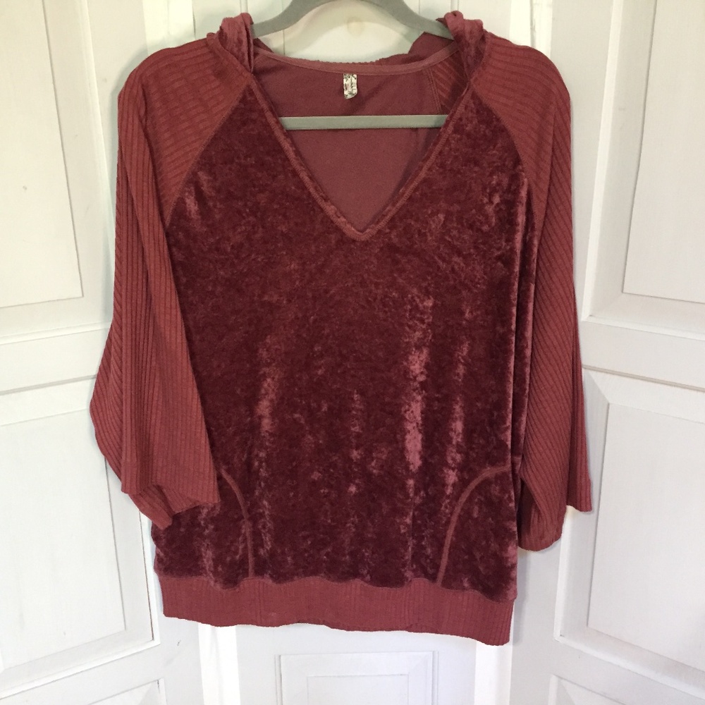 Free People Velvet Top